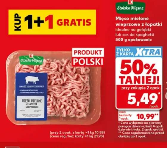 Mięso mielone wieprzowe z łopatki K-Stoisko Mięsne