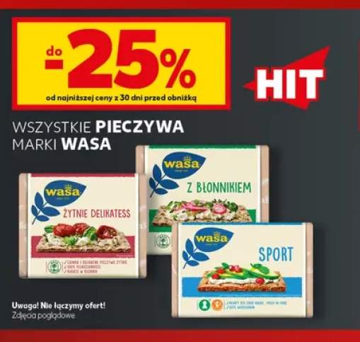 Pieczywa marki Wasa +3 warianty