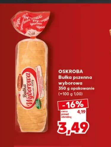 Bułka pszenna wyborowa Oskroba