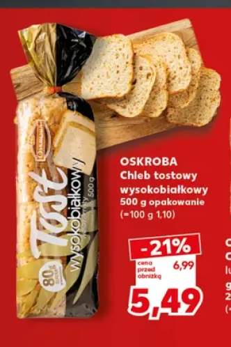 Chleb tostowy wysokobiałkowy Oskroba