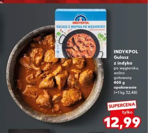 Gulasz z indyka po węgiersku wolno gotowany Indykpol