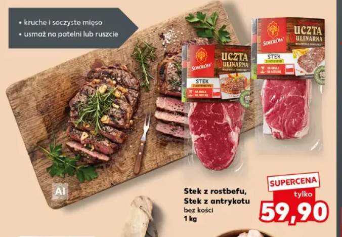 Stek z rostbefu bez kości Sokołów +1 wariant