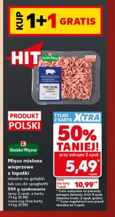 Mięso mielone wieprzowe z łopatki Stoisko Mięsne