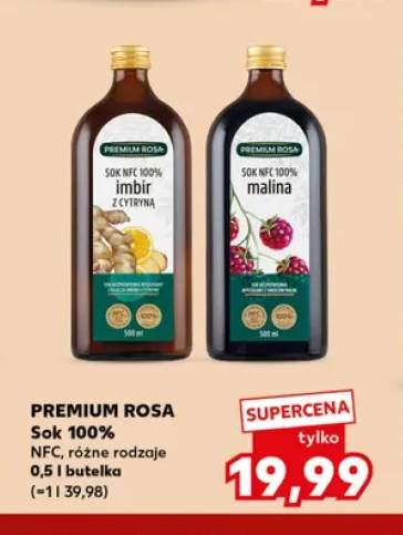 Sok NFC imbir z cytryną Premium Rosa 100% +1 wariant