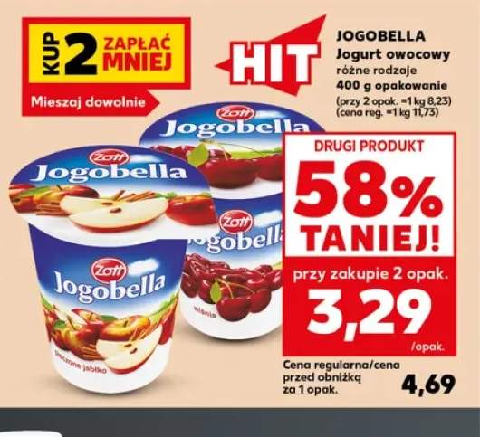 Jogurt owocowy Jogobella Zott