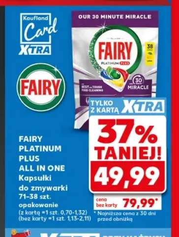 Kapsułki do zmywarki Fairy Platinum Plus All in One