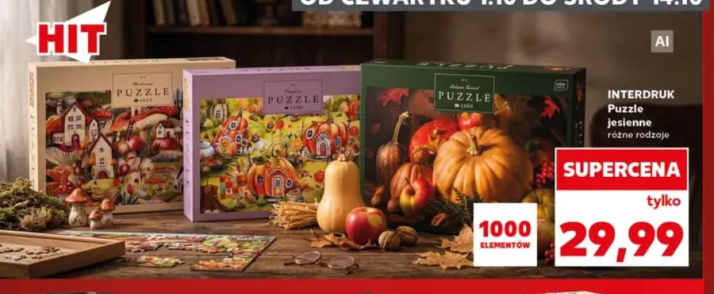Puzzle jesienne 1000 elementów Interdruk