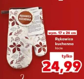 Rękawica kuchenna liście 17x26 cm