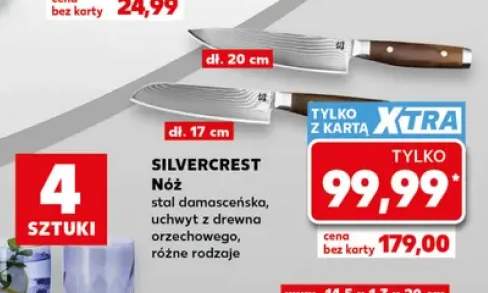 Nóż stal damasceńska uchwyt z drewna orzechowego dł. 17 cm Silvercrest +1 wariant