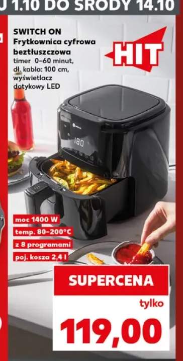 Frytkownica cyfrowa beztłuszczowa Switch On