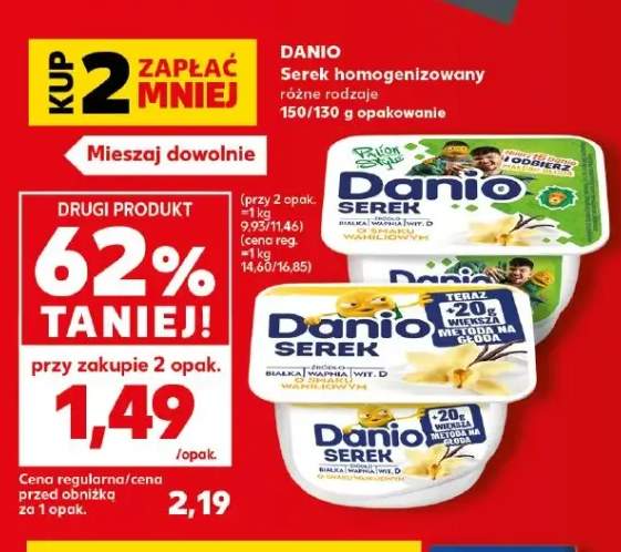 Serek homogenizowany Danio