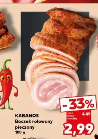 Boczek rolowany pieczony Kabanos