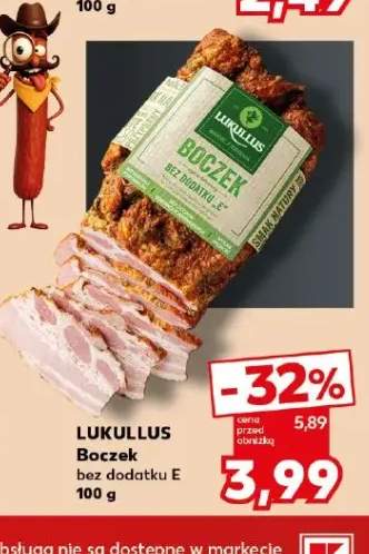 Boczek bez dodatku E Lukullus