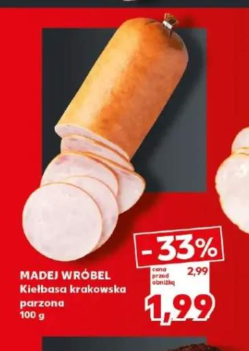 Kiełbasa krakowska parzona Madej Wróbel