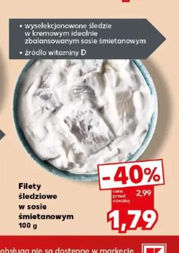Filety śledziowe w sosie śmietanowym
