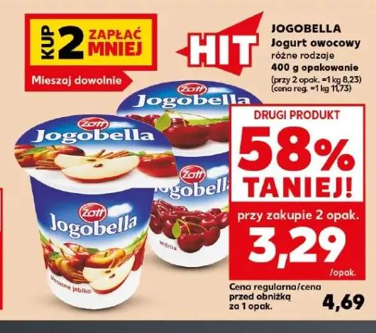 Jogurt owocowy Jogobella