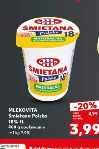 Śmietana Polska Mlekovita 18%