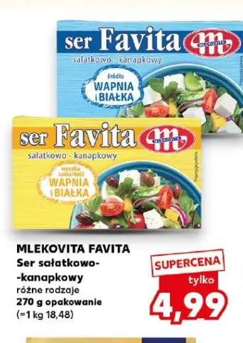 Ser sałatkowo-kanapkowy Favita Mlekovita