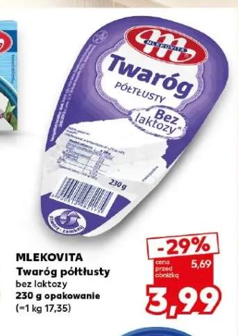 Twaróg półtłusty bez laktozy Mlekovita