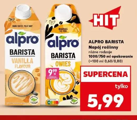 Napój roślinny Alpro Barista Vanilla Flavour +1 wariant