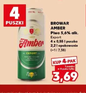 Piwo Browar Amber Export 4-pak