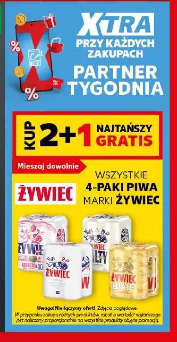 4-paki piwa marki Żywiec +4 warianty