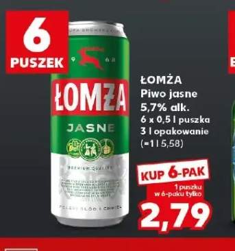 Piwo 5,7% Łomża 6-pak