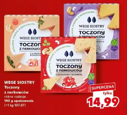 Toczony z nerkowców z suszonymi pomidorami Wege Siostry +2 warianty