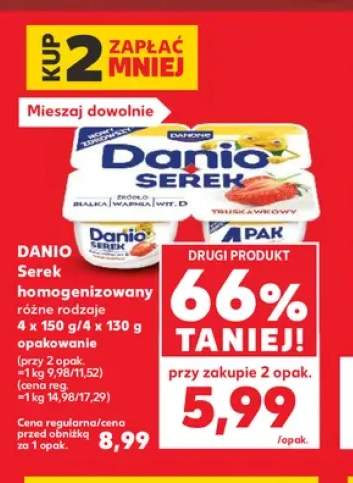 Serek homogenizowany Danio 4-pak