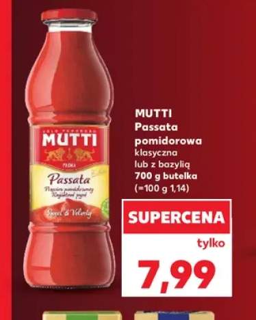 Passata pomidorowa klasyczna Mutti +1 wariant