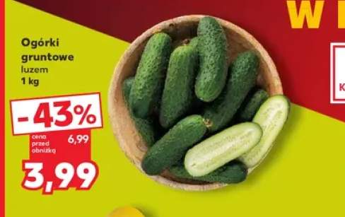 Ogórki gruntowe luzem