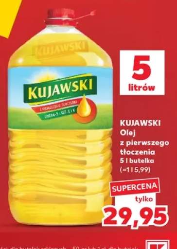 Olej rzepakowy z pierwszego tłoczenia Kujawski