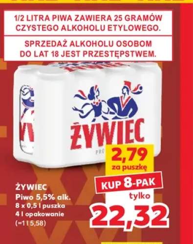 Piwo Żywiec 5,5% 8-pak 500 ml