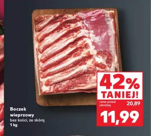 Boczek wieprzowy bez kości ze skórą