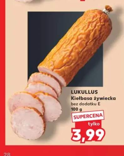 Kiełbasa żywiecka bez dodatku E Lukullus