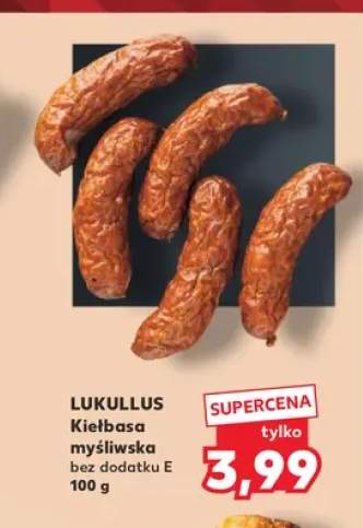 Kiełbasa myśliwska bez dodatku E Lukullus