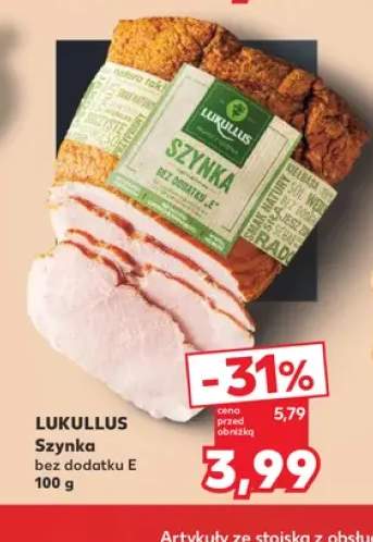 Szynka bez dodatku E Lukullus