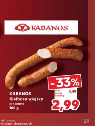 Kiełbasa wiejska pieczona Kabanos