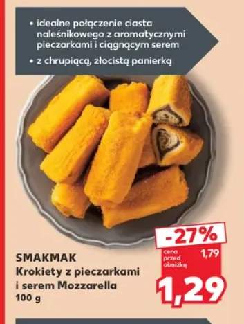 Krokiety z pieczarkami i serem Mozzarella Smakmak