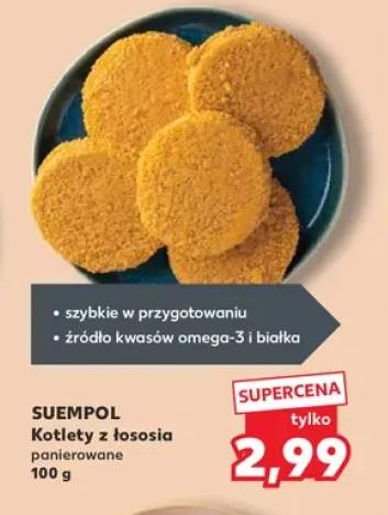 Kotlety z łososia panierowane Suempol