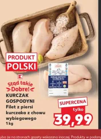 Filet z piersi kurczaka z chowu wybiegowego Kurczak Gospodyni Stąd takie Dobre!