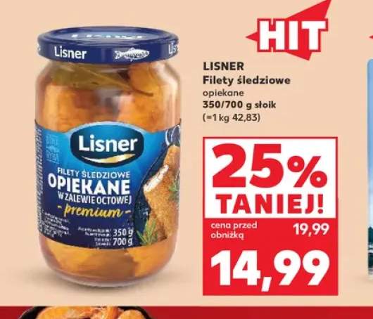 Filety śledziowe opiekane Lisner