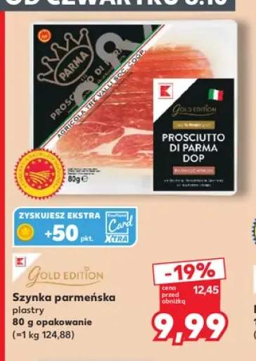 Szynka parmeńska plastry Gold Edition
