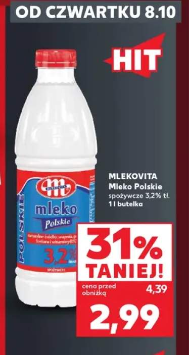 Mleko Polskie spożywcze Mlekovita 3,2%