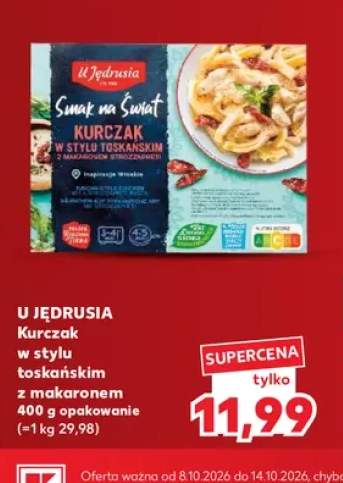 Kurczak w stylu toskańskim z makaronem U Jędrusia