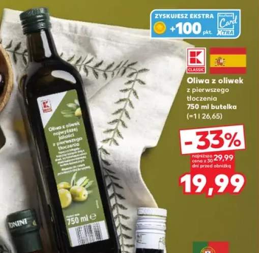 Oliwa z oliwek z pierwszego tłoczenia K-Classic