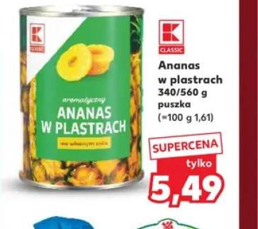 Ananas w plastrach K-Classic
