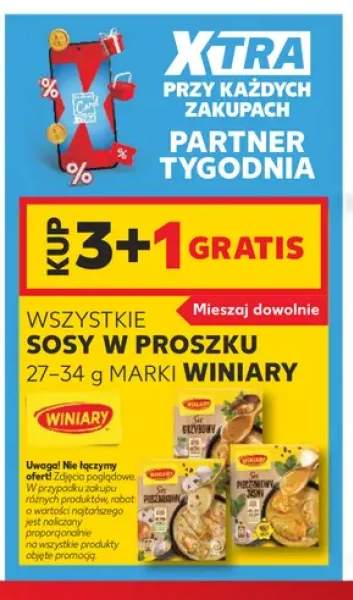 Sosy w proszku Winiary +4 warianty