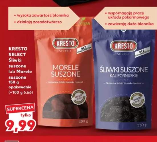 Śliwki suszone Kresto Select +1 wariant