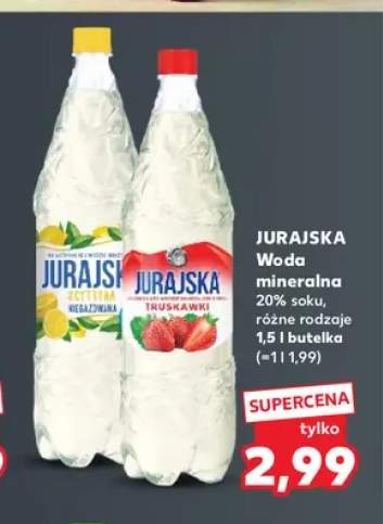 Woda mineralna 20% soku Jurajska